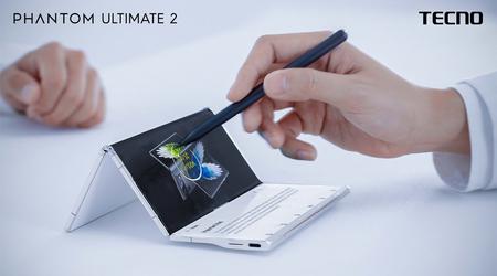 Tecno ha svelato il concept del Phantom Ultimate 2: uno smartphone che si ripiega in tre parti.