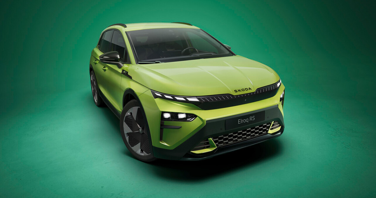 Una nuova era di auto elettriche: Presentazione della Skoda Elroq RS e del colore speciale "Mamba Green Ecco la Skoda Elroq RS: il brillante "Mamba Green" per i veri appassionati di auto!
