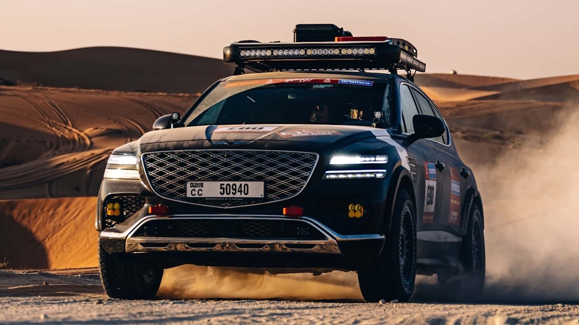 Genesis GV80 Desert Edition sulle dune del deserto Genesis GV80 Desert Edition sulle dune del deserto